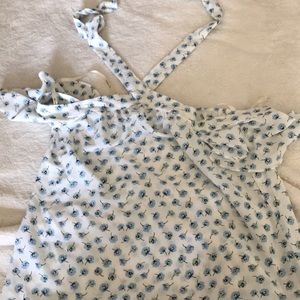 floral adjustable halter top